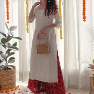 long kurti pyjama set